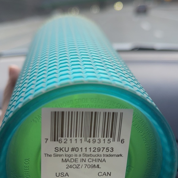 NWT Starbucks grid Mountain Dew jelly 24oz tumbler Valentine 2022 collection - Picture 3 of 4